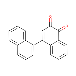 O=C1C=C(c2cccc3ccccc23)c2ccccc2C1=O ZINC000013443895