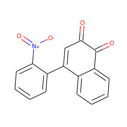 O=C1C=C(c2ccccc2[N+](=O)[O-])c2ccccc2C1=O ZINC000013443892