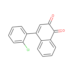 O=C1C=C(c2ccccc2Cl)c2ccccc2C1=O ZINC000013862812