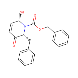 O=C1C=C[C@H](O)N(C(=O)OCc2ccccc2)[C@@H]1Cc1ccccc1 ZINC000036175624