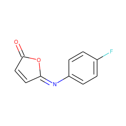 O=C1C=CC(=Nc2ccc(F)cc2)O1 ZINC000254071146