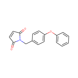 O=C1C=CC(=O)N1Cc1ccc(Oc2ccccc2)cc1 ZINC000096258106