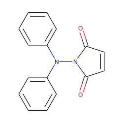 O=C1C=CC(=O)N1N(c1ccccc1)c1ccccc1 ZINC000000492402