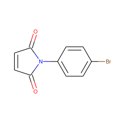 O=C1C=CC(=O)N1c1ccc(Br)cc1 ZINC000000097319