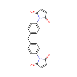 O=C1C=CC(=O)N1c1ccc(Cc2ccc(N3C(=O)C=CC3=O)cc2)cc1 ZINC000001046144