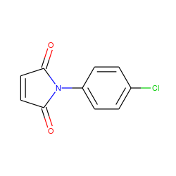 O=C1C=CC(=O)N1c1ccc(Cl)cc1 ZINC000000096640