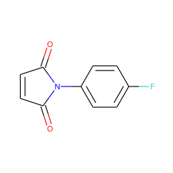 O=C1C=CC(=O)N1c1ccc(F)cc1 ZINC000000067093