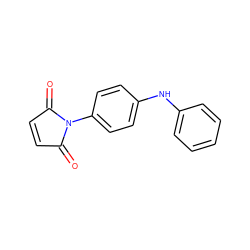 O=C1C=CC(=O)N1c1ccc(Nc2ccccc2)cc1 ZINC000001671521