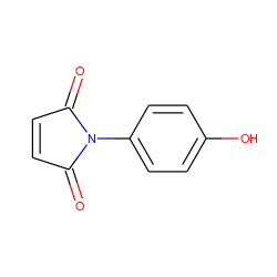 O=C1C=CC(=O)N1c1ccc(O)cc1 ZINC000000059646