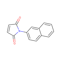 O=C1C=CC(=O)N1c1ccc2ccccc2c1 ZINC000000050805