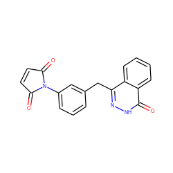 O=C1C=CC(=O)N1c1cccc(Cc2n[nH]c(=O)c3ccccc23)c1 ZINC000028524256