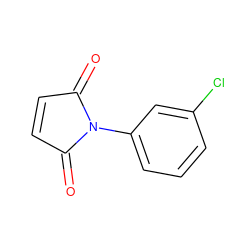 O=C1C=CC(=O)N1c1cccc(Cl)c1 ZINC000000096691