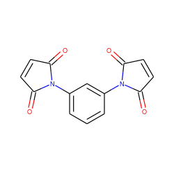 O=C1C=CC(=O)N1c1cccc(N2C(=O)C=CC2=O)c1 ZINC000000096890