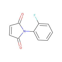 O=C1C=CC(=O)N1c1ccccc1F ZINC000003885905