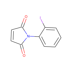 O=C1C=CC(=O)N1c1ccccc1I ZINC000000179533