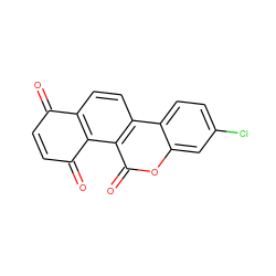 O=C1C=CC(=O)c2c1ccc1c2c(=O)oc2cc(Cl)ccc21 ZINC001772651021