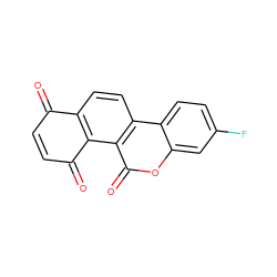 O=C1C=CC(=O)c2c1ccc1c2c(=O)oc2cc(F)ccc21 ZINC001772599467