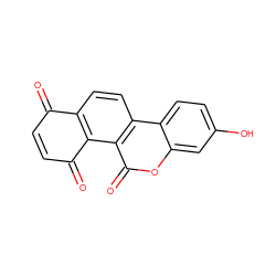 O=C1C=CC(=O)c2c1ccc1c2c(=O)oc2cc(O)ccc21 ZINC001772637874