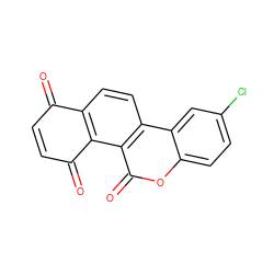 O=C1C=CC(=O)c2c1ccc1c2c(=O)oc2ccc(Cl)cc21 ZINC001772628518