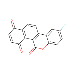 O=C1C=CC(=O)c2c1ccc1c2c(=O)oc2ccc(F)cc21 ZINC001772618674