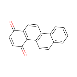 O=C1C=CC(=O)c2c1ccc1c2ccc2ccccc21 ZINC000002539285