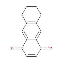 O=C1C=CC(=O)c2cc3c(cc21)CCCC3 ZINC000040845415