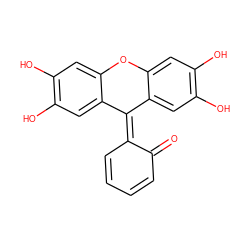 O=C1C=CC=CC1=C1c2cc(O)c(O)cc2Oc2cc(O)c(O)cc21 ZINC000013597410