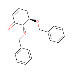 O=C1C=CC[C@@H](OCc2ccccc2)[C@@H]1OCc1ccccc1 ZINC000036175656