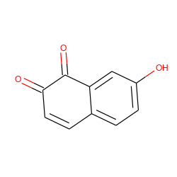 O=C1C=Cc2ccc(O)cc2C1=O ZINC000001702579