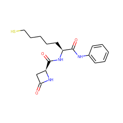 O=C1C[C@@H](C(=O)N[C@@H](CCCCCS)C(=O)Nc2ccccc2)N1 ZINC000205066178