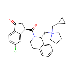 O=C1C[C@@H](C(=O)N2CCc3ccccc3[C@H]2C[N+]2(CC3CC3)CCCC2)c2cc(Cl)ccc21 ZINC000653812667