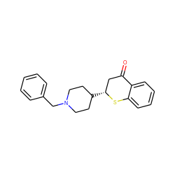 O=C1C[C@@H](C2CCN(Cc3ccccc3)CC2)Sc2ccccc21 ZINC000045302651