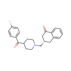 O=C1C[C@@H](CN2CCC(C(=O)c3ccc(F)cc3)CC2)Cc2ccccc21 ZINC000012356209