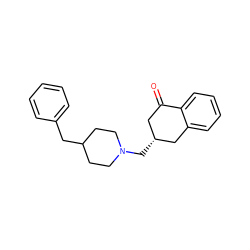 O=C1C[C@@H](CN2CCC(Cc3ccccc3)CC2)Cc2ccccc21 ZINC000013607201