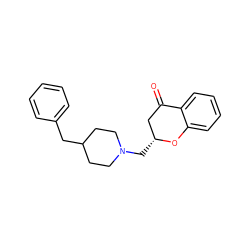 O=C1C[C@@H](CN2CCC(Cc3ccccc3)CC2)Oc2ccccc21 ZINC000013607213