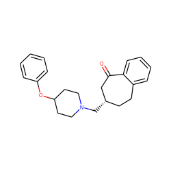 O=C1C[C@@H](CN2CCC(Oc3ccccc3)CC2)CCc2ccccc21 ZINC000013488320