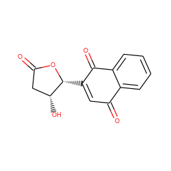 O=C1C[C@@H](O)[C@@H](C2=CC(=O)c3ccccc3C2=O)O1 ZINC000034555102