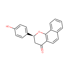 O=C1C[C@@H](c2ccc(O)cc2)Oc2c1ccc1ccccc21 ZINC000029127980