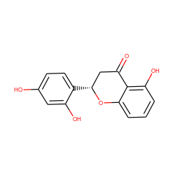 O=C1C[C@@H](c2ccc(O)cc2O)Oc2cccc(O)c21 ZINC000653762946