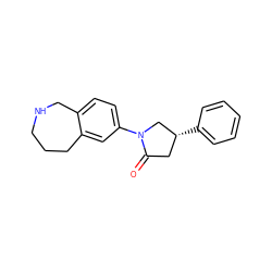 O=C1C[C@@H](c2ccccc2)CN1c1ccc2c(c1)CCCNC2 ZINC000169347282