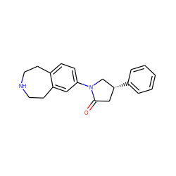 O=C1C[C@@H](c2ccccc2)CN1c1ccc2c(c1)CCNCC2 ZINC000169347274