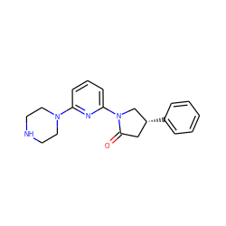 O=C1C[C@@H](c2ccccc2)CN1c1cccc(N2CCNCC2)n1 ZINC000169347291