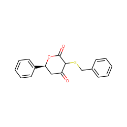 O=C1C[C@@H](c2ccccc2)OC(=O)C1SCc1ccccc1 ZINC000006580307