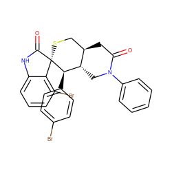 O=C1C[C@@H]2CS[C@]3(C(=O)Nc4cccc(Br)c43)[C@H](c3ccc(Br)cc3)[C@H]2CN1c1ccccc1 ZINC001772637192
