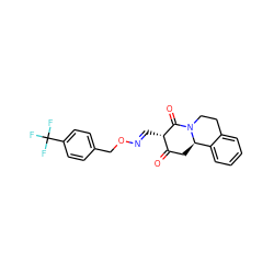 O=C1C[C@@H]2c3ccccc3CCN2C(=O)[C@H]1/C=N/OCc1ccc(C(F)(F)F)cc1 ZINC000005668833