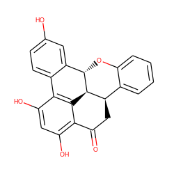 O=C1C[C@@H]2c3ccccc3O[C@H]3c4cc(O)ccc4-c4c(O)cc(O)c1c4[C@H]23 ZINC000004098448