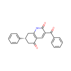 O=C1C[C@H](c2ccccc2)Cc2[nH]c(=O)c(C(=O)c3ccccc3)cc21 ZINC000103274659