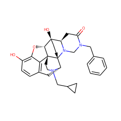 O=C1C[C@H]2N(CN1Cc1ccccc1)[C@@]13CC[C@]2(O)[C@H]2Oc4c(O)ccc5c4[C@]21CCN(CC1CC1)[C@H]3C5 ZINC000299829674