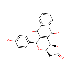 O=C1C[C@H]2O[C@@H](c3ccc(O)cc3)C3=C(C(=O)c4ccccc4C3=O)[C@H]2O1 ZINC000040953177