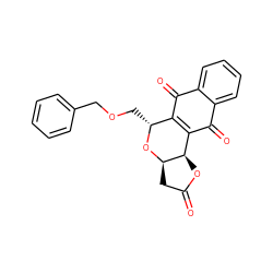 O=C1C[C@H]2O[C@H](COCc3ccccc3)C3=C(C(=O)c4ccccc4C3=O)[C@H]2O1 ZINC000040953175
